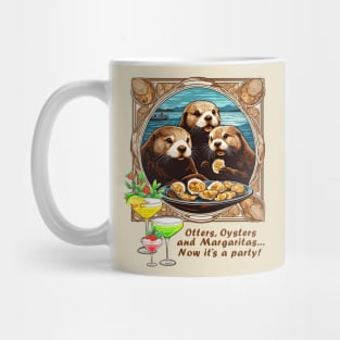 Otters Oysters Margaritas Party Mug
